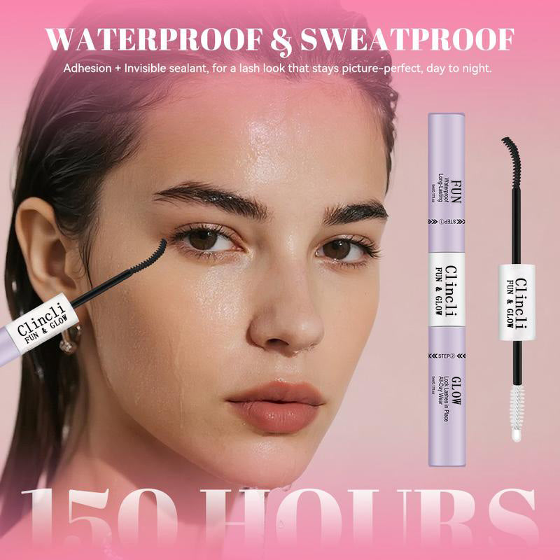 Lashes Cluster Bond & Seal & Remover For Girls Waterproof Longlasting Makeup 3In1 Glue