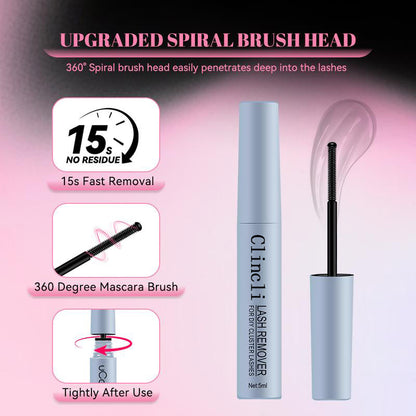 Lashes Cluster Bond & Seal & Remover For Girls Waterproof Longlasting Makeup 3In1 Glue