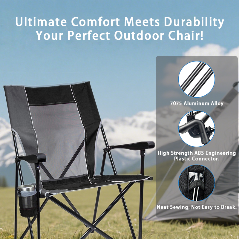 Outdoor XL Elite Portable Rocking Chair with Pocket