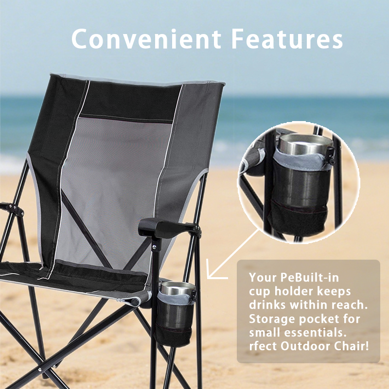 Outdoor XL Elite Portable Rocking Chair with Pocket
