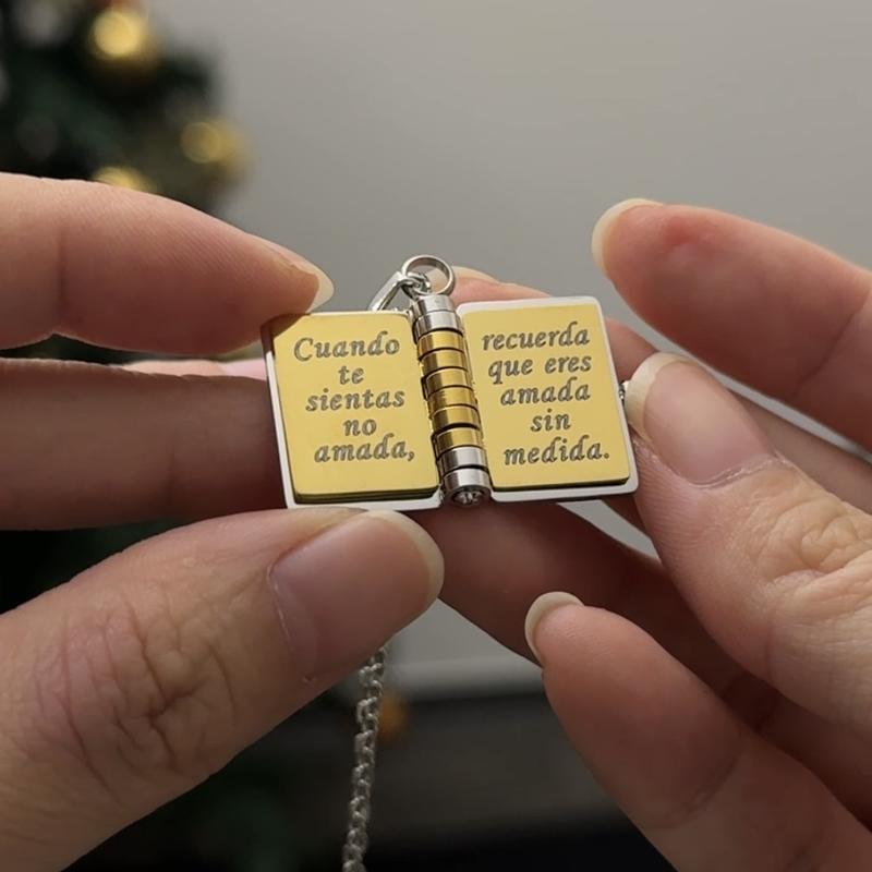 My Little Star Book Necklace for Daughter/Son – Meaningful Jewelry Gift for Birthday, Graduation, or Special Occasions