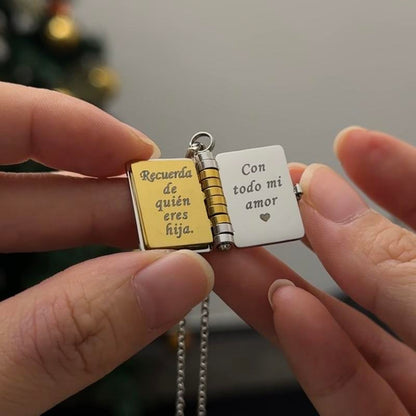 My Little Star Book Necklace for Daughter/Son – Meaningful Jewelry Gift for Birthday, Graduation, or Special Occasions