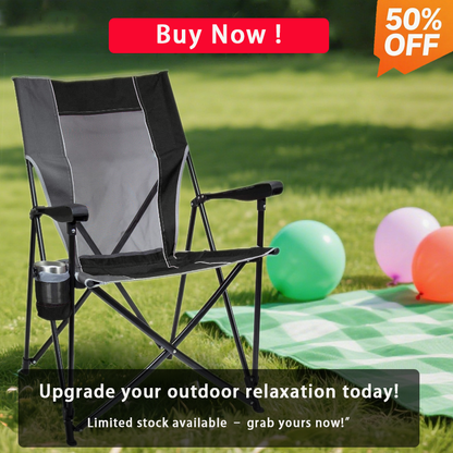 Outdoor XL Elite Portable Rocking Chair with Pocket
