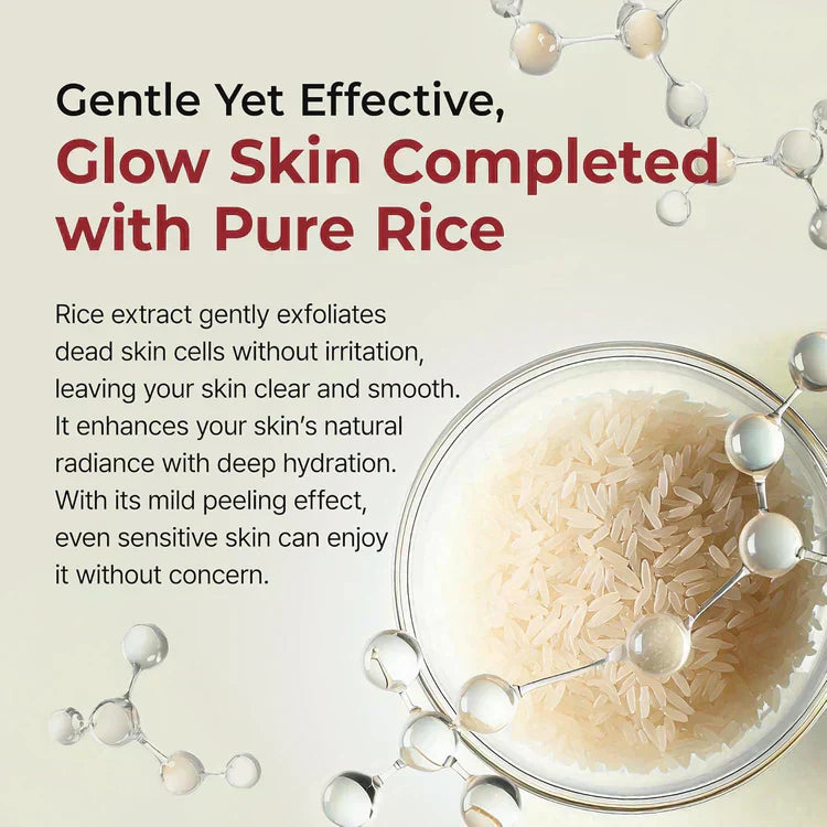 Final 3 Hours: 42% OFF🔥 Gentle Exfoliator Glow Rice Ampoule-Suitable for All Skin Types-