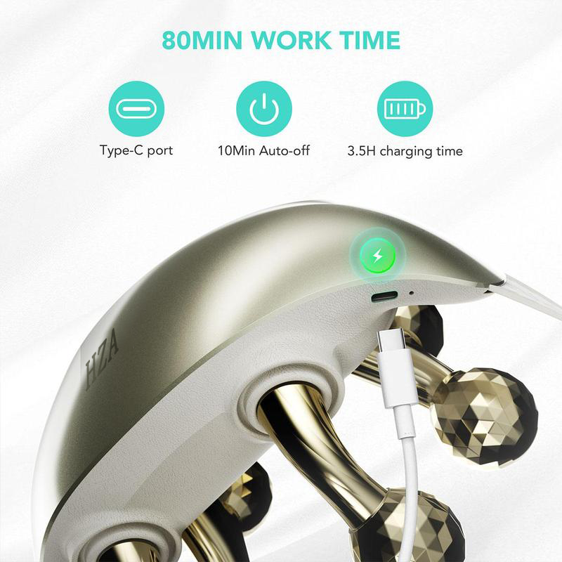 Neck Massager with Heat – Deep Tissue Shiatsu, Cordless & Portable, Pain Relief for Neck & Shoulders