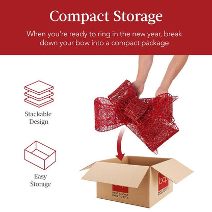 Best Choice Products Pre-Lit Christmas Bow