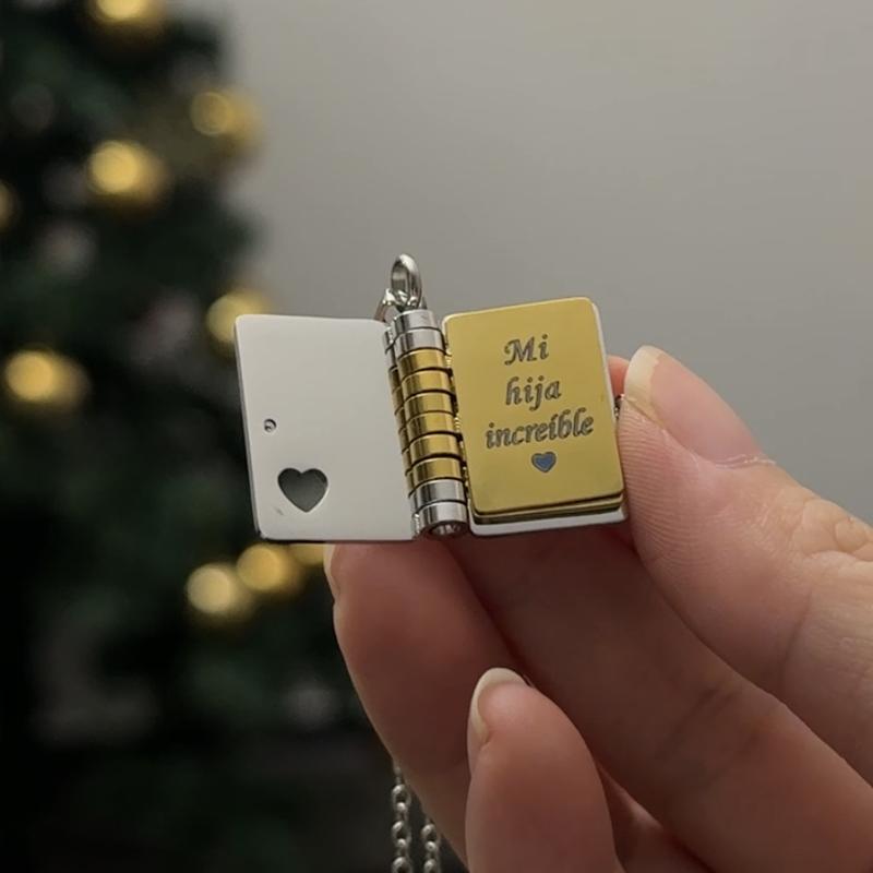 My Little Star Book Necklace for Daughter/Son – Meaningful Jewelry Gift for Birthday, Graduation, or Special Occasions